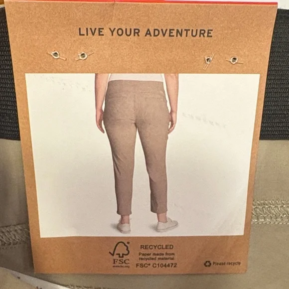 Eddie Bauer Horizon Straight Ankle Pants-Khaki - Picture 4 of 11